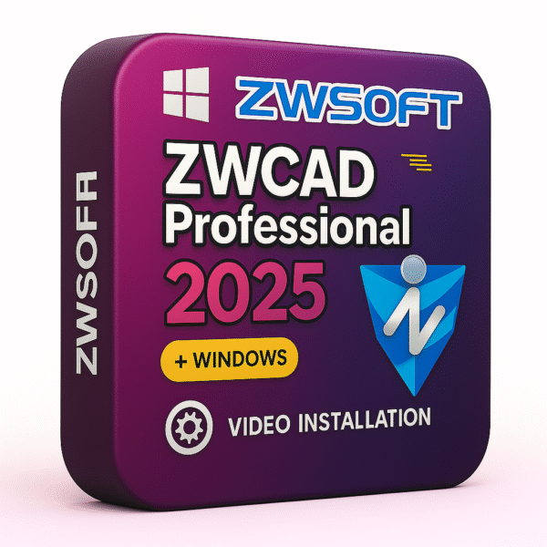 ZWCAD Professional / Architecture 2026 Lifetime For Windows (64-bit ONLY)